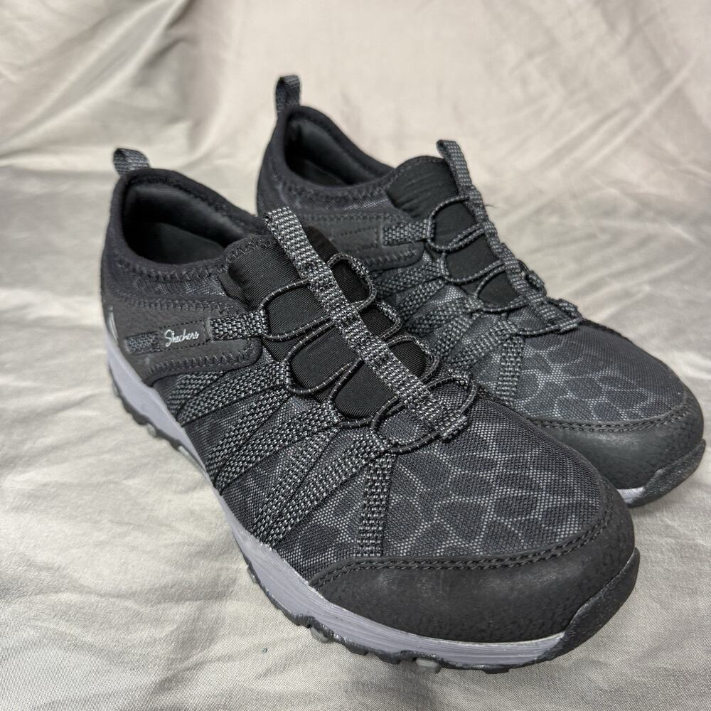 Skechers Slip On Shoes Womens 8 Black Seager Hiker Memory Foam Comfort
